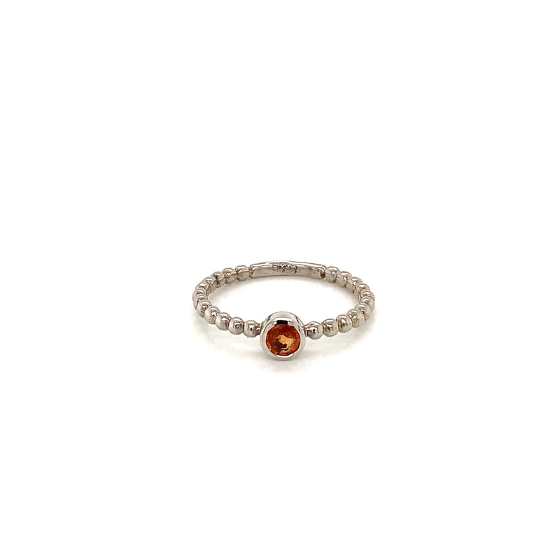 Garnet Silver Ring
