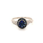 Blue Sapphire Silver Ring