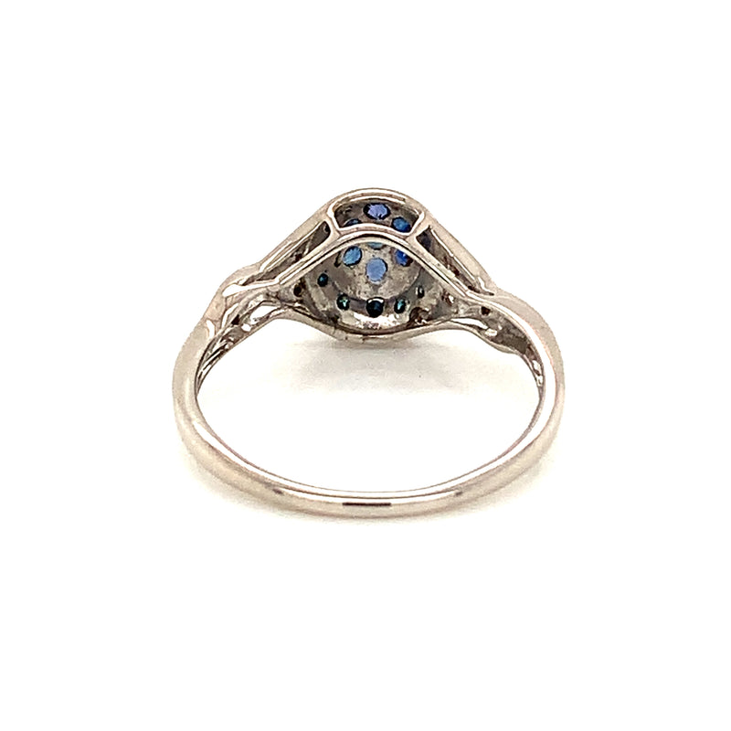Blue Sapphire Silver Ring