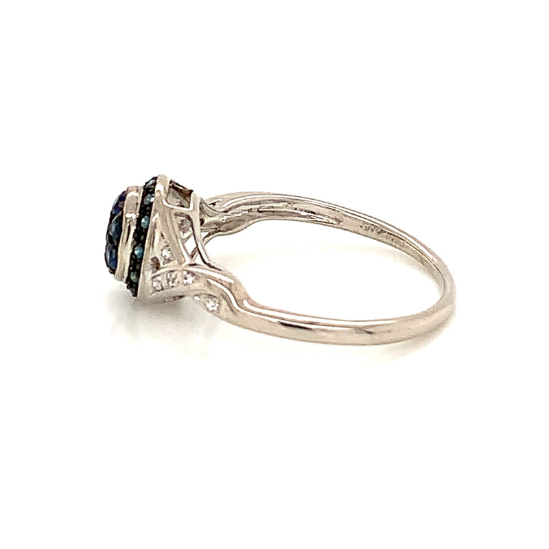 Blue Sapphire Silver Ring